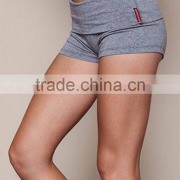 MGOO Foshan Manufacturer Cross Fit Yoga Shorts Custom Lycra High Waist Tight Sexy Shorts Custom Made photo-3