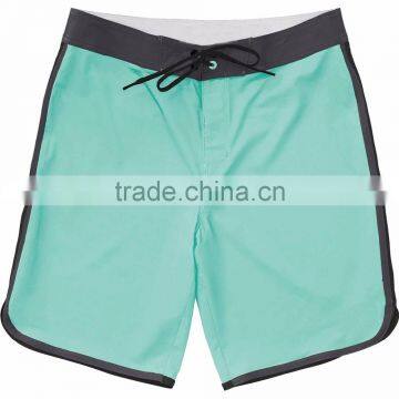 Knee Length Board Short 100% Polyester Fabric Material Swim Trunk Custom Regular Fit Swimming Surfing Shorts photo-3