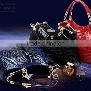 Fancy Design pu Leather Crocodile Patterned Bags for Ladies photo-3