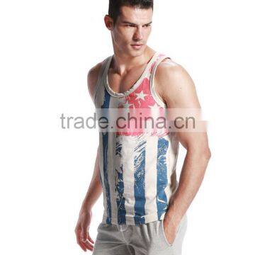 Breathable New Style Printed Golds Gym Vest photo-2