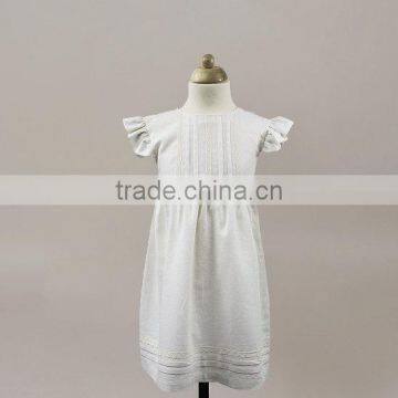 Latest Children Dress Designs Baby Girl Plain Pink Wedding Wear Girls Cotton Party Dresses Clothes photo-3