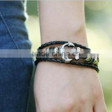 Zm22499a Hot Selling Men Bracelet Charm Anchor Bracelet