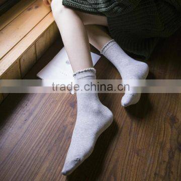 Zm53125a Simple Design Solid Color Women Cotton Ankle Short Socks photo-4