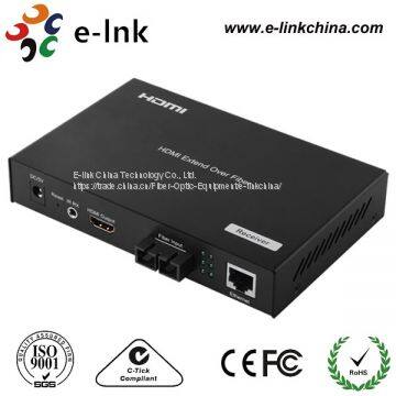 1-Ch HDMI Video + 1-Ch 10/100M Ethernet Over Fiber Extender photo-4