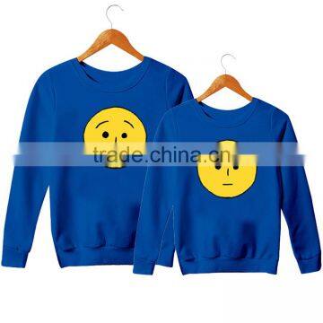 Wholesale Cheap Cotton Polyester Womens Pullover, Custom Lovers Crewneck Screen Print Sweatshirt