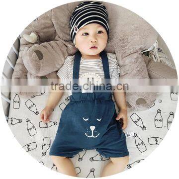 S17059A Hot Selling Fashion Summer Overalls Baby Boys Shorts photo-4