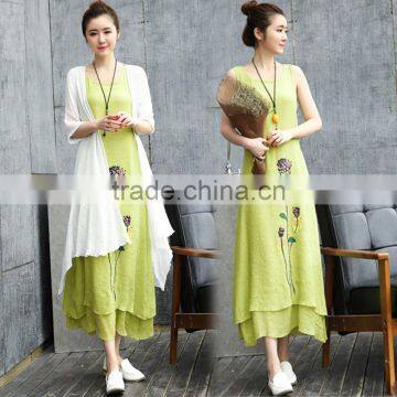 Z&M linen long dress woman linen dress dress linen