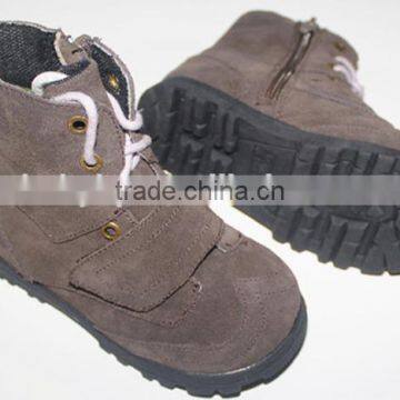 Winter Kids Shoes Safety Soft Sole Leather Kids Boots photo-6