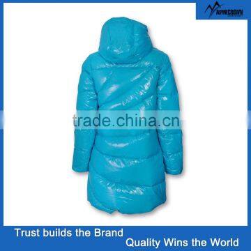 2016 Women Long Fashionable 90% Down 10% Feather Jacket photo-4