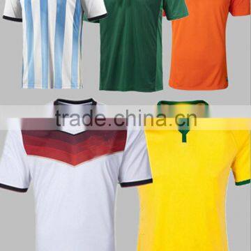 Wholesale Customized 100% Polyester High Quality Men Soccer Jersey Football Team Sets