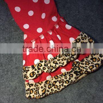 2016 New Valentine Outfit Baby Girl Clothes 2-7t Fashion V-day Red White Dot Pants With Matching Accessories photo-3