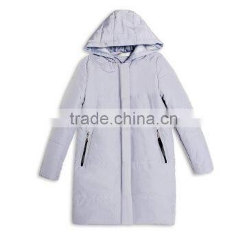 2016 Latest Designs Lady Formal Black Stripe Winter Women's Coat for Ladies photo-4