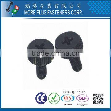 Made in Taiwan Steel Knurled Thumb Screw Flat Head Black Oxide photo-5