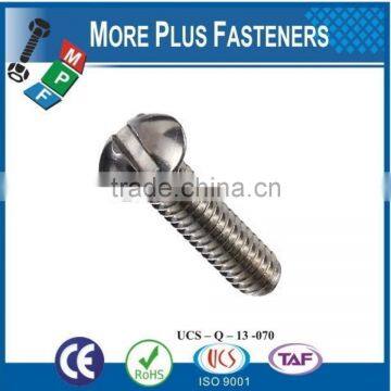 Made in Taiwan Aluminum Stainless Steel Zinc Plated Round Head Slotted Drive Machine Screw photo-4