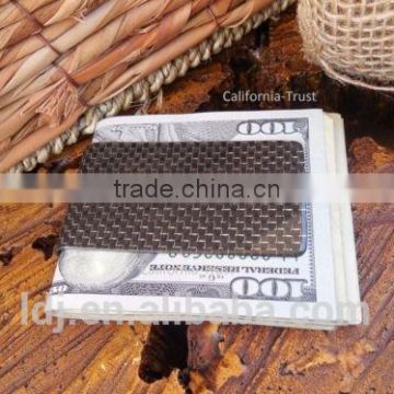 China Manufacturer Thermostabilty Superlight carbon money clip wholesale