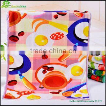 Kitchen Poliester Printed Towel Microfiber Tea Towel Fabric Linen Fabric for Tea Towel photo-4