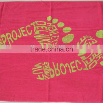 Small quantity 100%cotton custom beach towel