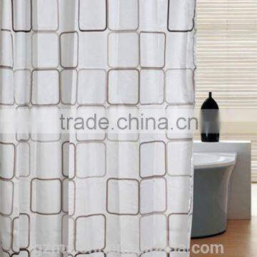 double swag shower curtain with valance