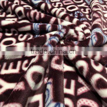 100% Polyester flannel fleece sleepcoat with different color design