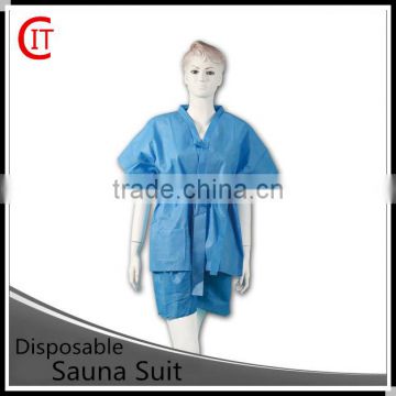 PP/SMS disposable sauna cloth suit, bath kimono