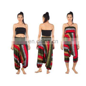 Thick Stripes Harem Yoga Jumpsuit Dance Hammer Summer Trousers Pants photo-2