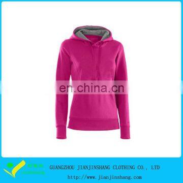 Woman's Pink Color Polyester Slim Fitted Hoody Wholesales