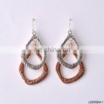 Fashion Hammered Earrings Mix Color Earrings Bib Statement Earrings