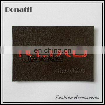 hot selling leather labels wholesale leather patches for jeans