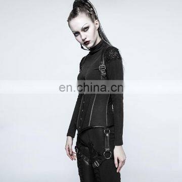 Punk Rave Gothic Black Underbust Corset-body Harness Y-767 photo-3
