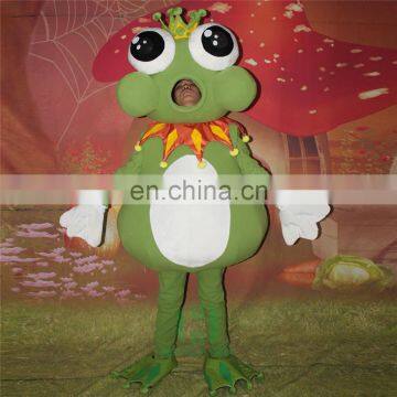 HI CE Latest custom king frog mascot costume animals costume for adult