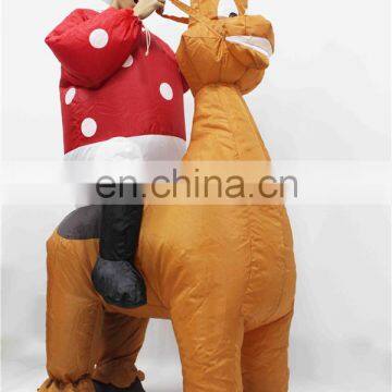 HI CE wholesale new yard inflatable merry christmas deer costumes for sale