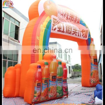 Giant Inflatable Advertising Exhibition Arch/Promotion Inflatable Arch&Juice Bottle/Inflatable Advertisement Door Archway