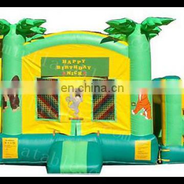 Wild and jungle inflatable abstacle bouncer