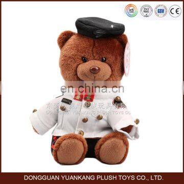 ICTI audited factory bulk plush bear toy with hat bath toy dress up games for kids