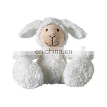 Happy sheep white big feet plush soft toy