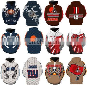 100% Pre-Shrunk Cotton Hoodies USA National Football Teams Hooded sweatshirts Sweater