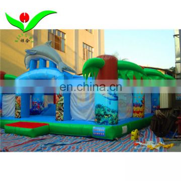 2015 New arrived sea theme bouncer castle inflatable shark bouncer