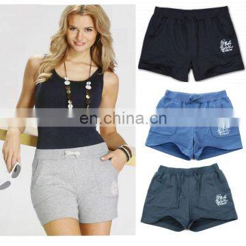 ladies shorts sweat plain terry cotton wholesale spandex shorts