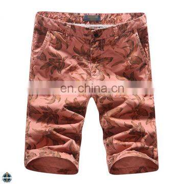 T-MS015 Summer Fashion Printed 100%Cotton Men Shorts