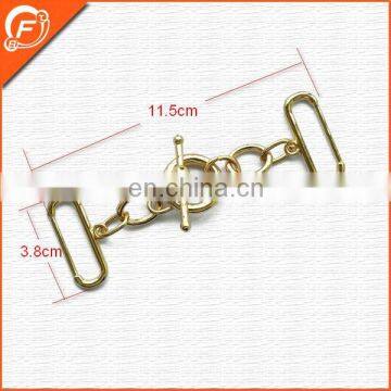 discount price nickel free special design metal gold clasps toggle for garment