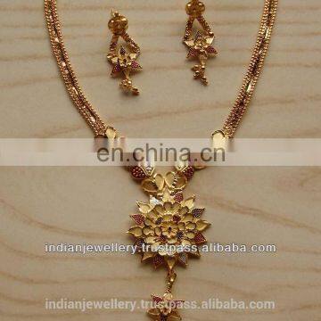 Bridal Gold plated jewelery necklace Manufacturer, Wedding gold plated jewellery necklace sets exporter