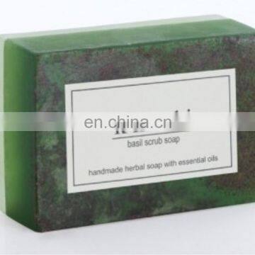 Khadi Natural Herbal Basil Scrub Soap