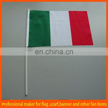 green white red hand wave national flag