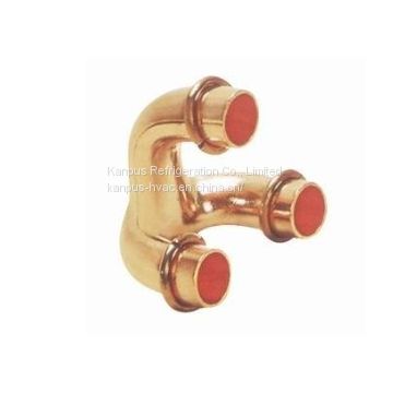 copper tripod with brass ring (copper fitting, HVAC/R fittings, U bend)