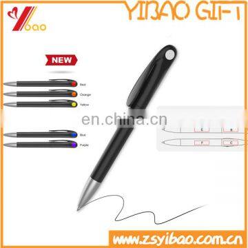 2016 Promotion plastic ball pens with printing custom logo for advertising/promotional