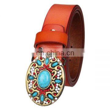 hot sale Western Native American Cowgirl Indian ladies Turquoise Stone Belt Buckle