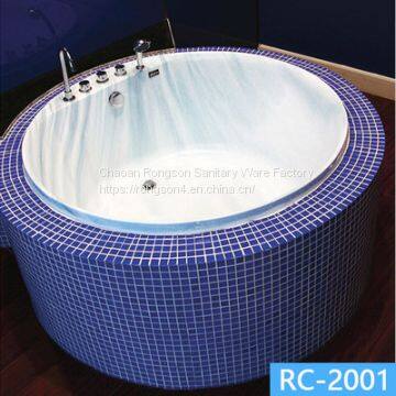 Building projects drop in round bathtub whirlpoor