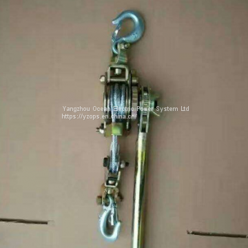 line tightener; steel rope ratchet tightener; lever hoist; hand steel rope hoist