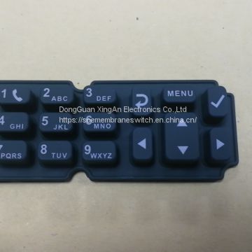 plastic and rubber keypad