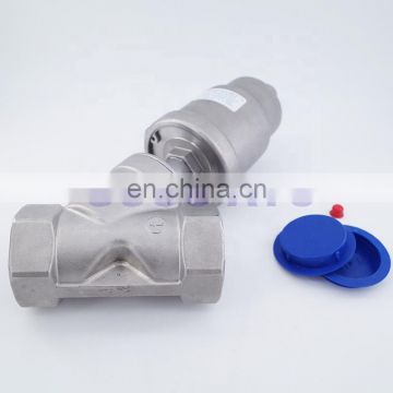 Pneumatic angle piston valve stainless steel actuator DN50 2 inch normally close single/double acting for actuato